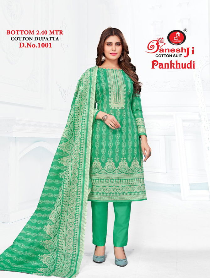 Ganeshji Pankhudi Vol 1 Regular Wear Wholesale Printed Cotton Dress Material Catalog